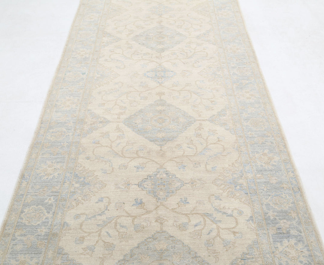 Hand Knotted Fine Serenity Wool Rug 4' 1" x 15' 0" - No. AT15401