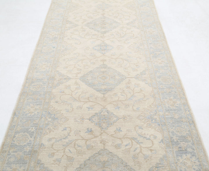 Hand Knotted Fine Serenity Wool Rug 4' 1" x 15' 0" - No. AT15401