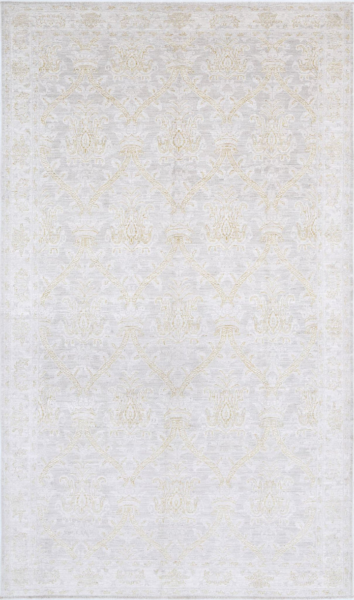 Hand Knotted Fine Serenity Wool Rug 6' 3" x 10' 9" - No. AT90847