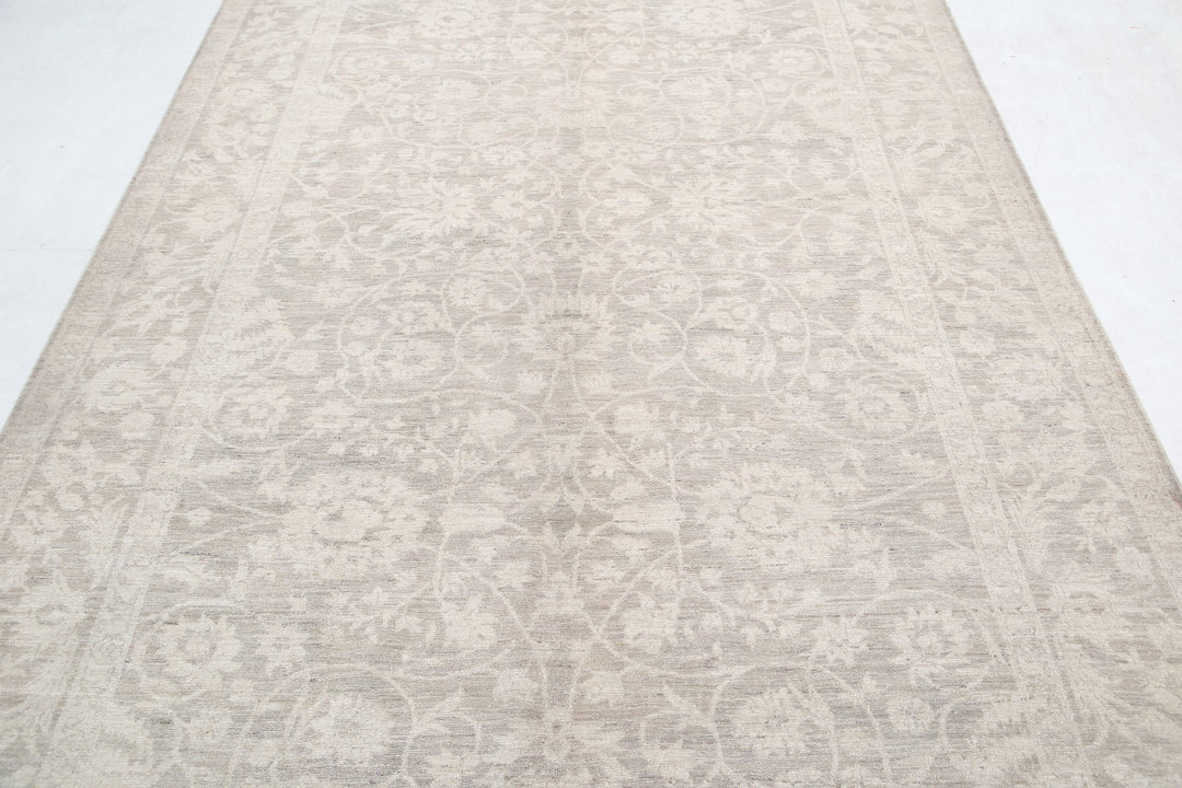 Hand Knotted Fine Serenity Wool Rug 6' 0" x 11' 5" - No. AT43258