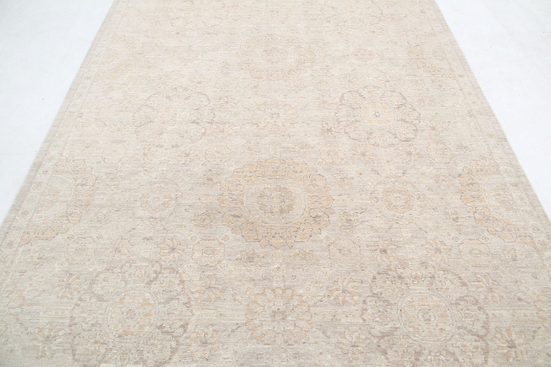 Hand Knotted Fine Serenity Wool Rug 6' 0" x 11' 6" - No. AT58491