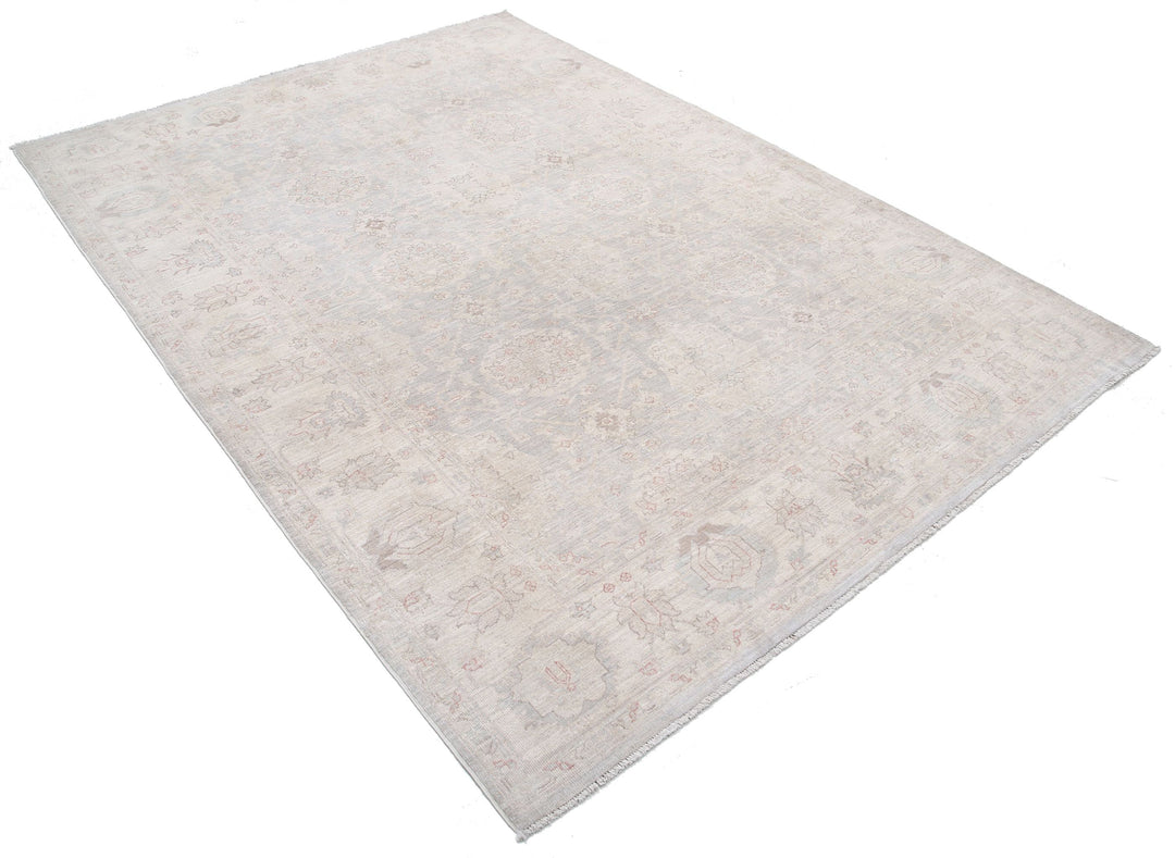 Hand Knotted Fine Serenity Wool Rug 6' 0" x 8' 4" - No. AT68732