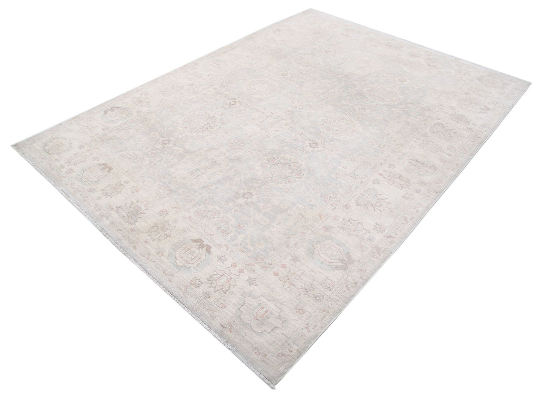 Hand Knotted Fine Serenity Wool Rug 6' 0" x 8' 4" - No. AT68732