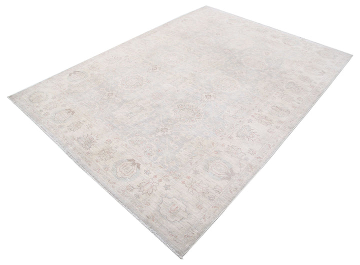 Hand Knotted Fine Serenity Wool Rug 6' 0" x 8' 4" - No. AT68732