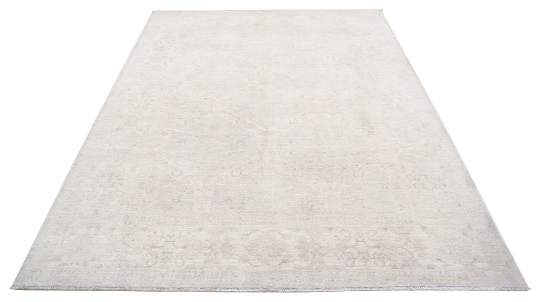 Hand Knotted Fine Serenity Wool Rug 6' 1" x 7' 11" - No. AT86021