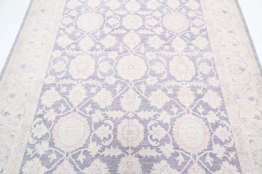 Hand Knotted Fine Serenity Wool Rug 6' 4" x 8' 5" - No. AT11460