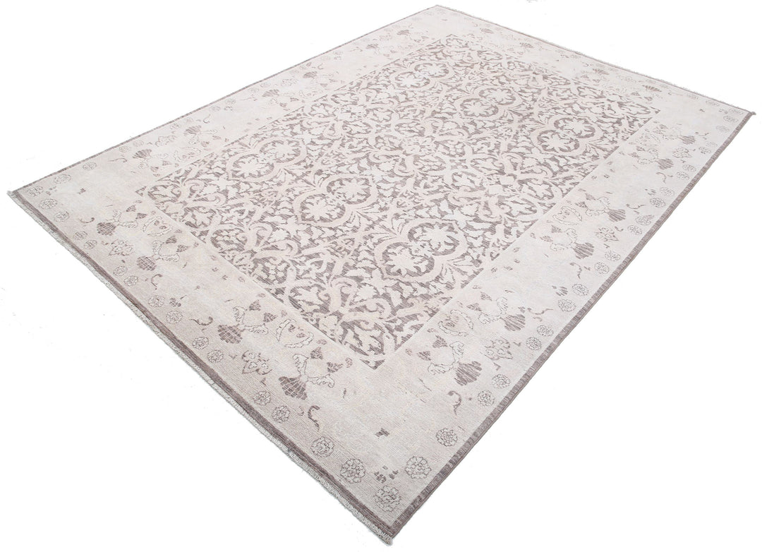 Hand Knotted Fine Serenity Wool Rug 6' 1" x 8' 7" - No. AT14850