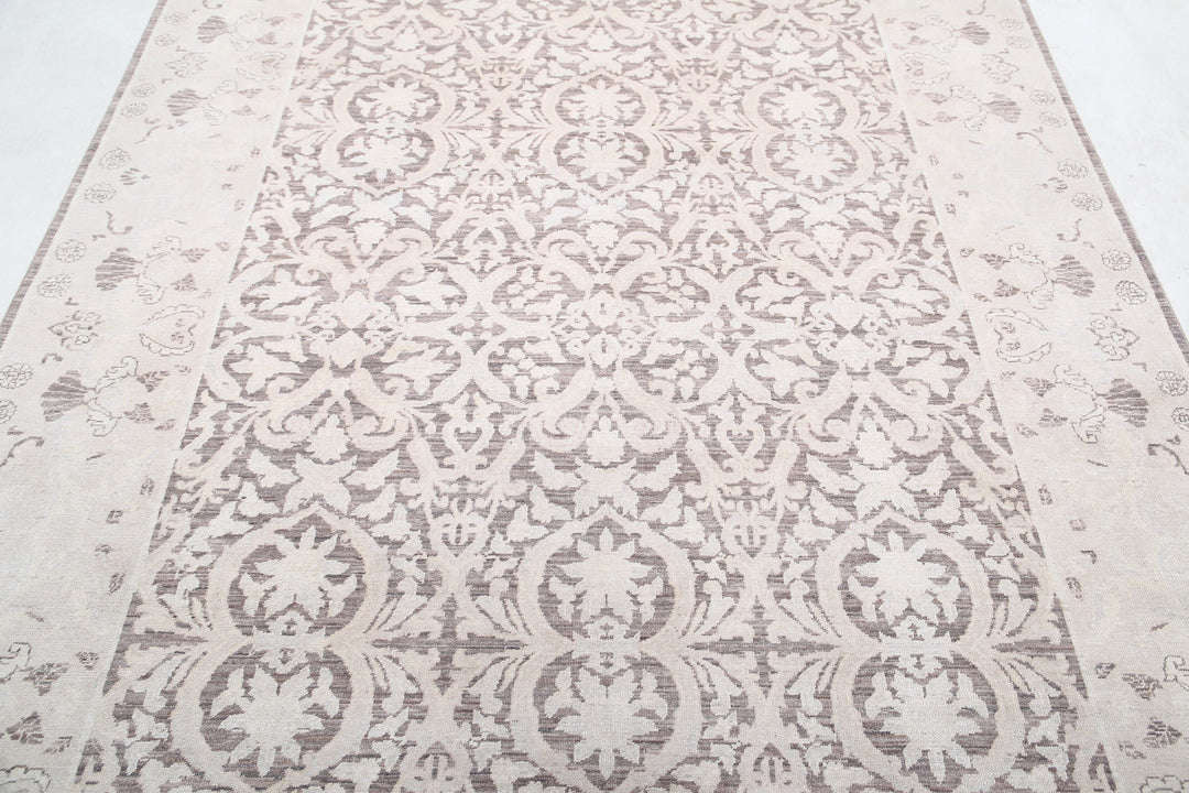 Hand Knotted Fine Serenity Wool Rug 6' 1" x 8' 7" - No. AT14850