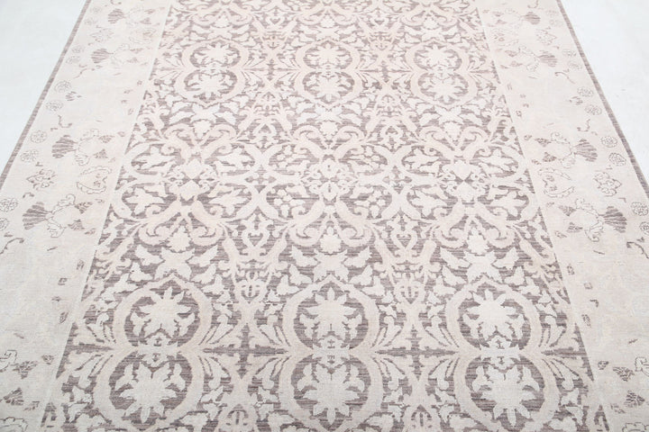 Hand Knotted Fine Serenity Wool Rug 6' 1" x 8' 7" - No. AT14850