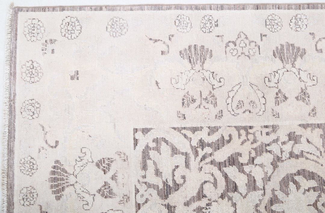 Hand Knotted Fine Serenity Wool Rug 6' 1" x 8' 7" - No. AT14850