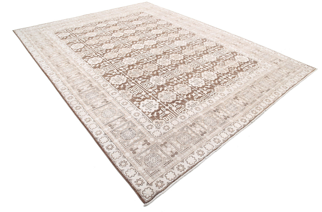 Hand Knotted Fine Serenity Wool Rug 8' 9" x 11' 6" - No. AT53122