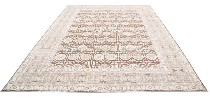 Hand Knotted Fine Serenity Wool Rug 8' 9" x 11' 6" - No. AT53122