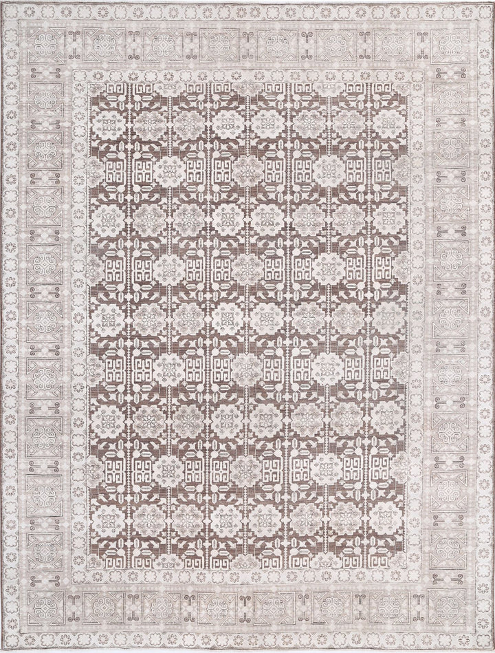 Hand Knotted Fine Serenity Wool Rug 8' 9" x 11' 6" - No. AT53122