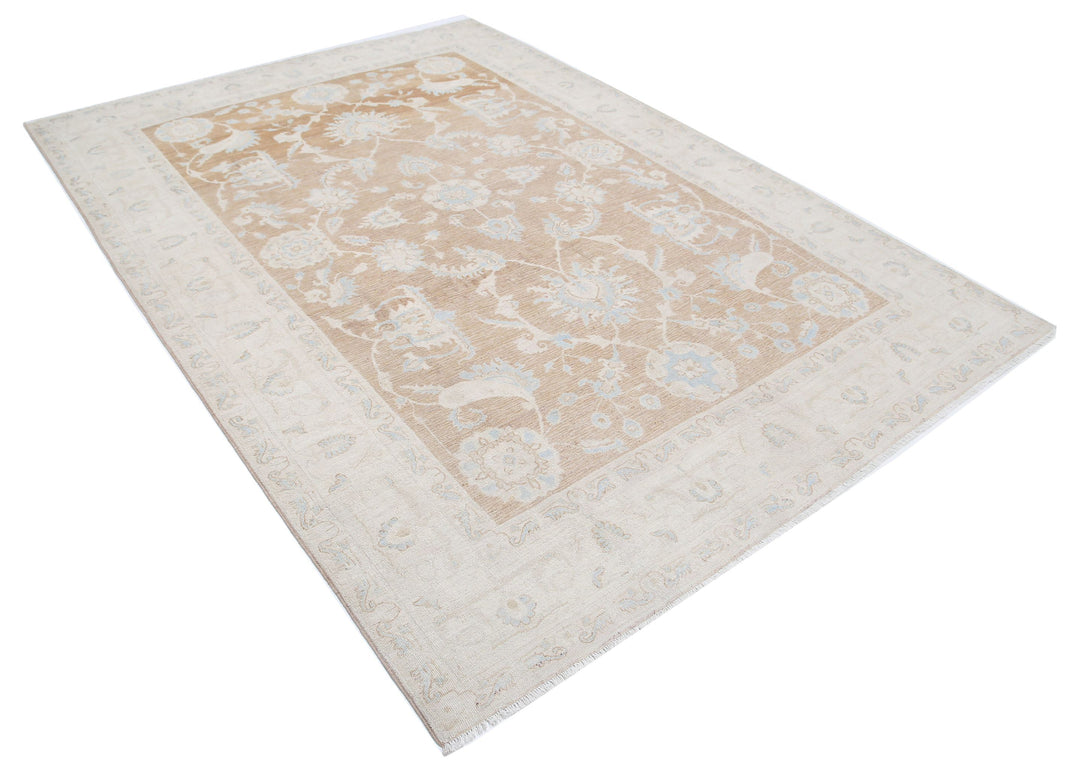 Hand Knotted Fine Serenity Wool Rug 6' 5" x 8' 10" - No. AT27707