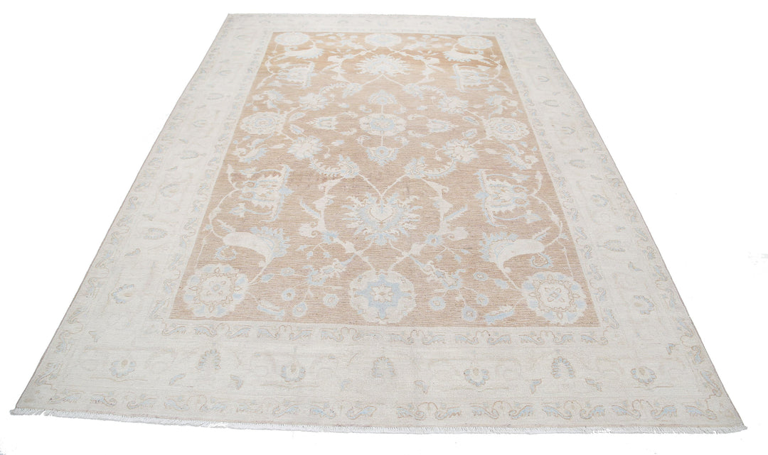 Hand Knotted Fine Serenity Wool Rug 6' 5" x 8' 10" - No. AT27707