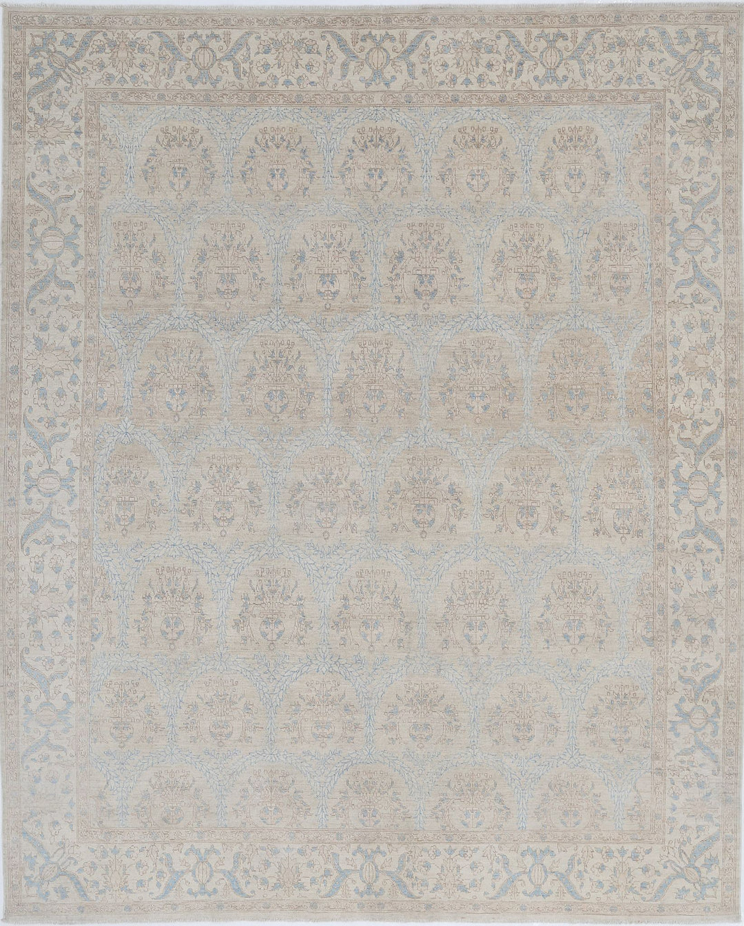 Hand Knotted Fine Serenity Wool Rug 7' 7" x 9' 5" - No. AT37163