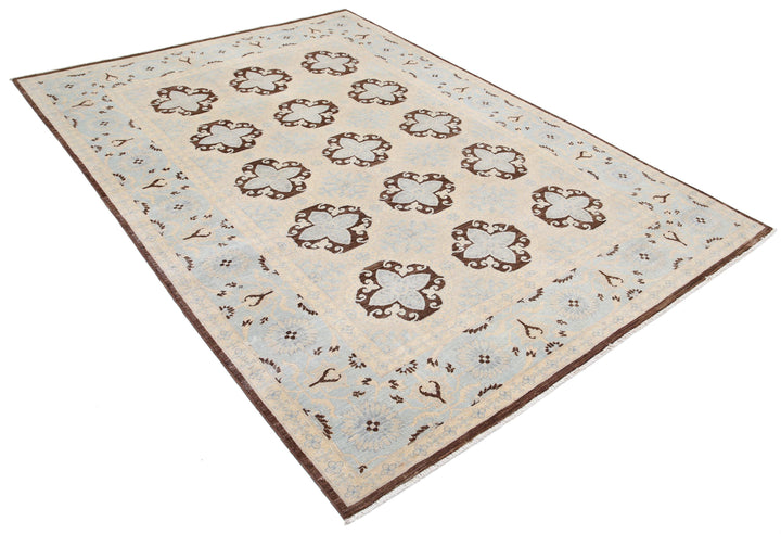 Hand Knotted Fine Serenity Wool Rug 6' 1" x 8' 4" - No. AT37624