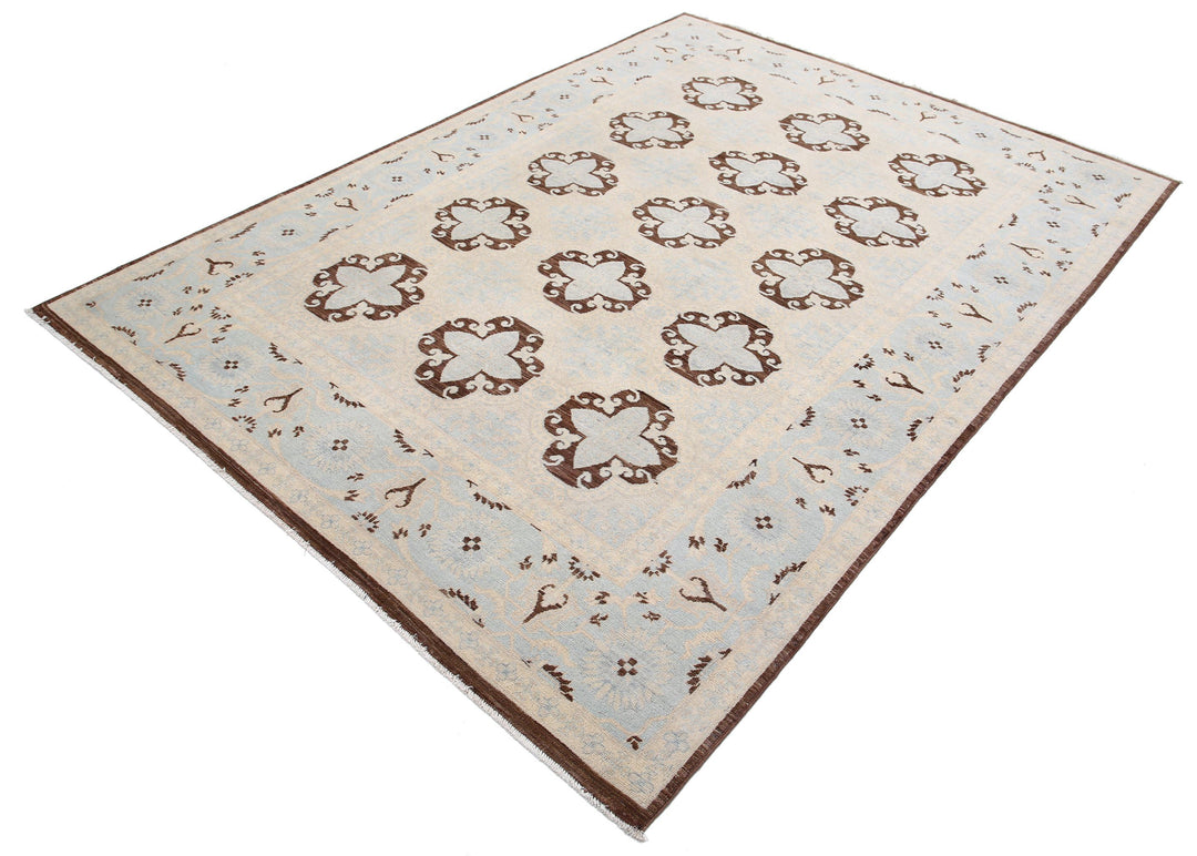 Hand Knotted Fine Serenity Wool Rug 6' 1" x 8' 4" - No. AT37624