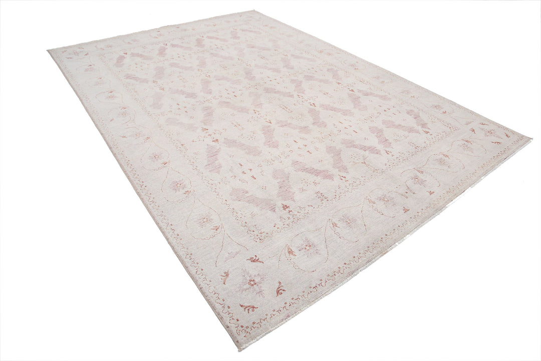 Hand Knotted Fine Serenity Wool Rug 7' 9" x 10' 10" - No. AT48130