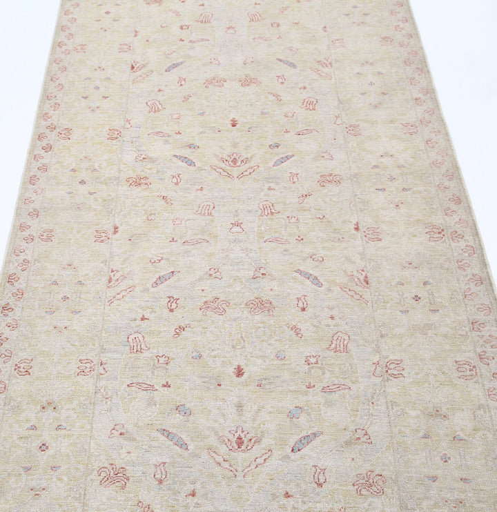 Hand Knotted Fine Serenity Wool Rug 3' 5" x 10' 6" - No. AT15604