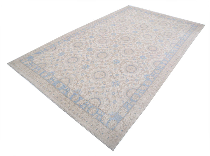 Hand Knotted Fine Serenity Wool Rug 6' 6" x 11' 0" - No. AT14519