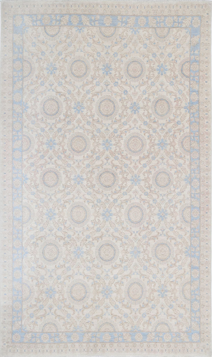 Hand Knotted Fine Serenity Wool Rug 6' 6" x 11' 0" - No. AT14519
