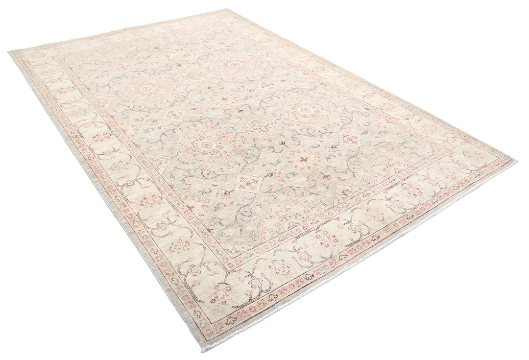 Hand Knotted Fine Serenity Wool Rug 6' 0" x 8' 9" - No. AT90815