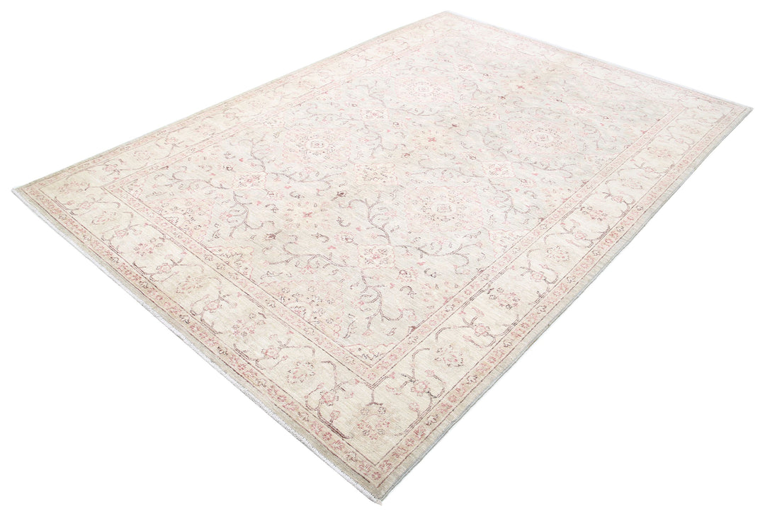 Hand Knotted Fine Serenity Wool Rug 6' 0" x 8' 9" - No. AT90815