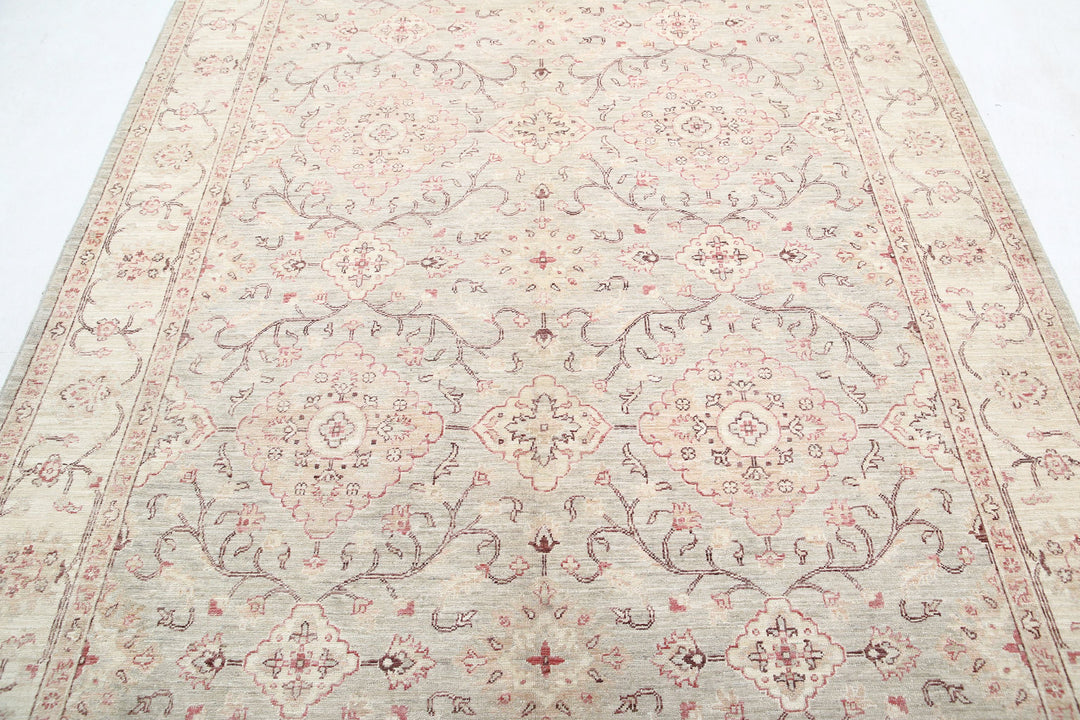 Hand Knotted Fine Serenity Wool Rug 6' 0" x 8' 9" - No. AT90815