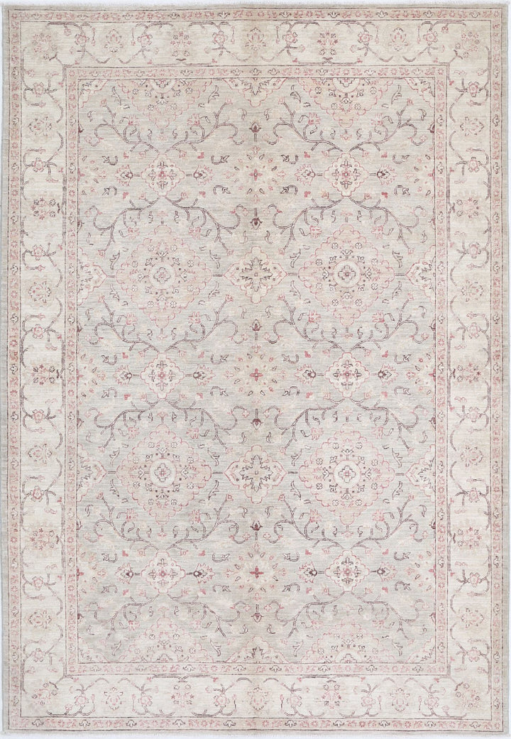 Hand Knotted Fine Serenity Wool Rug 6' 0" x 8' 9" - No. AT90815
