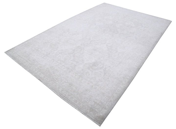 Hand Knotted Fine Serenity Wool Rug 6' 3" x 9' 7" - No. AT68885