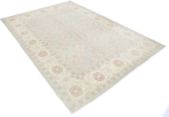 Hand Knotted Fine Serenity Wool Rug 6' 1" x 8' 10" - No. AT35494