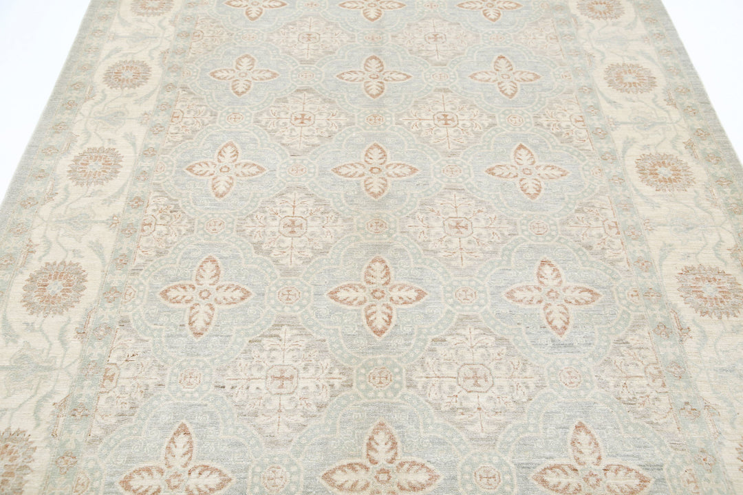 Hand Knotted Fine Serenity Wool Rug 6' 1" x 8' 10" - No. AT35494