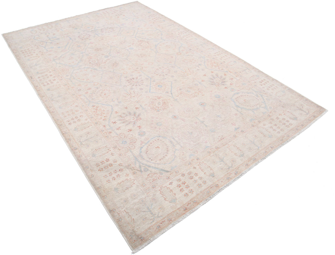 Hand Knotted Fine Serenity Wool Rug 5' 11" x 8' 11" - No. AT28453