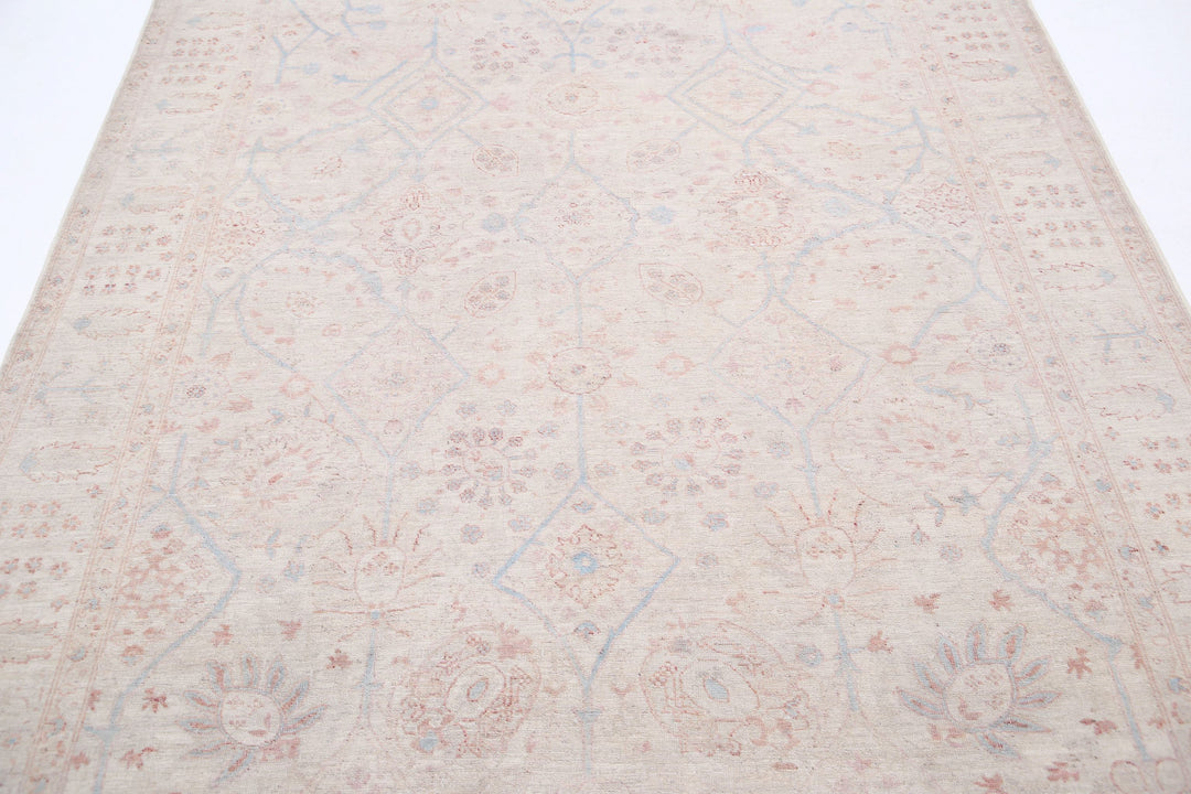 Hand Knotted Fine Serenity Wool Rug 5' 11" x 8' 11" - No. AT28453