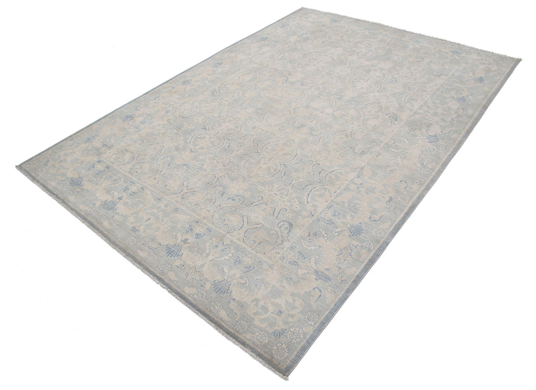 Hand Knotted Fine Serenity Wool Rug 5' 11" x 8' 7" - No. AT95055