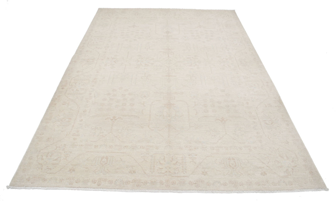 Hand Knotted Fine Serenity Wool Rug 6' 0" x 8' 2" - No. AT66169