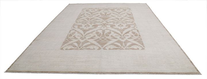 Hand Knotted Fine Serenity Wool Rug 9' 10" x 13' 7" - No. AT56718