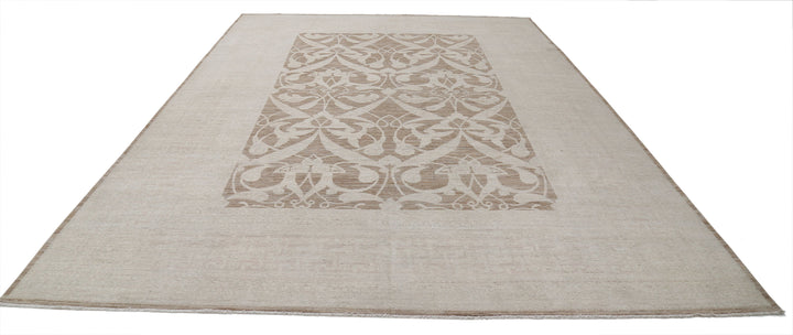 Hand Knotted Fine Serenity Wool Rug 9' 10" x 13' 7" - No. AT56718