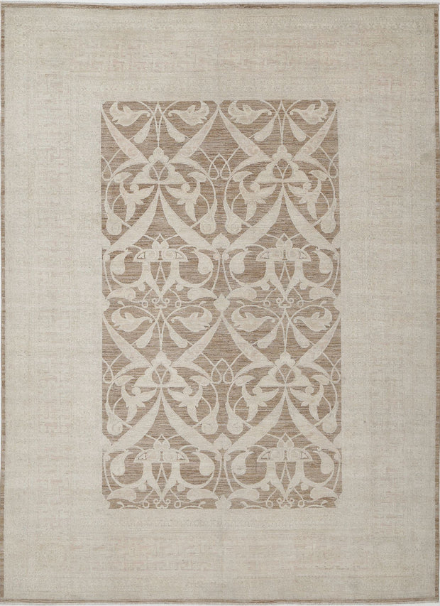 Hand Knotted Fine Serenity Wool Rug 9' 10" x 13' 7" - No. AT56718