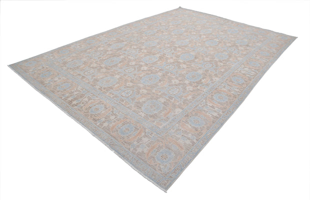 Hand Knotted Fine Serenity Wool Rug 8' 9" x 12' 9" - No. AT81499