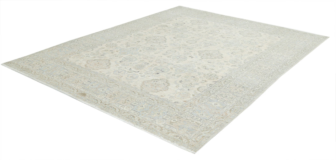 Hand Knotted Fine Serenity Wool Rug 8' 1" x 9' 8" - No. AT38307