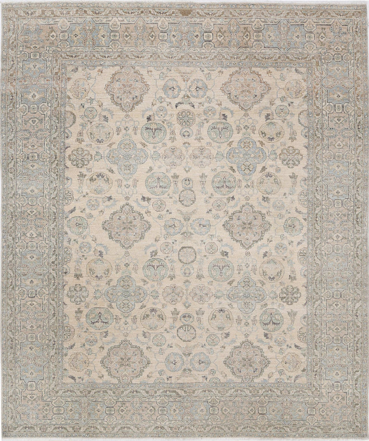 Hand Knotted Fine Serenity Wool Rug 8' 1" x 9' 8" - No. AT38307
