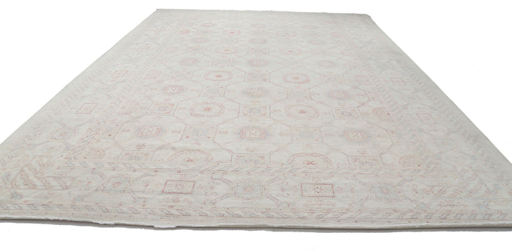 Hand Knotted Fine Serenity Wool Rug 12' 0" x 17' 3" - No. AT83201