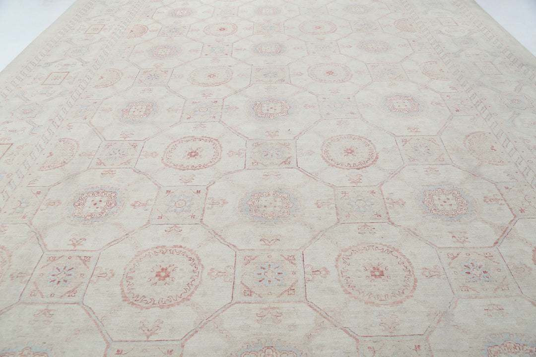 Hand Knotted Fine Serenity Wool Rug 12' 0" x 17' 3" - No. AT83201