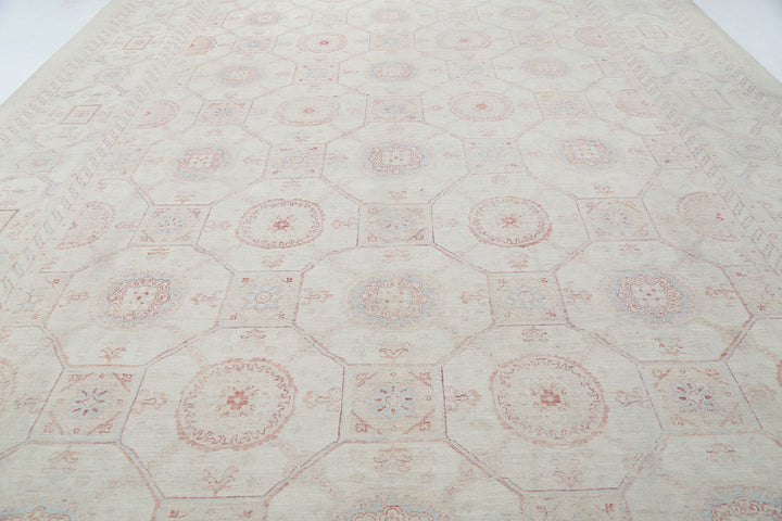 Hand Knotted Fine Serenity Wool Rug 12' 0" x 17' 3" - No. AT83201