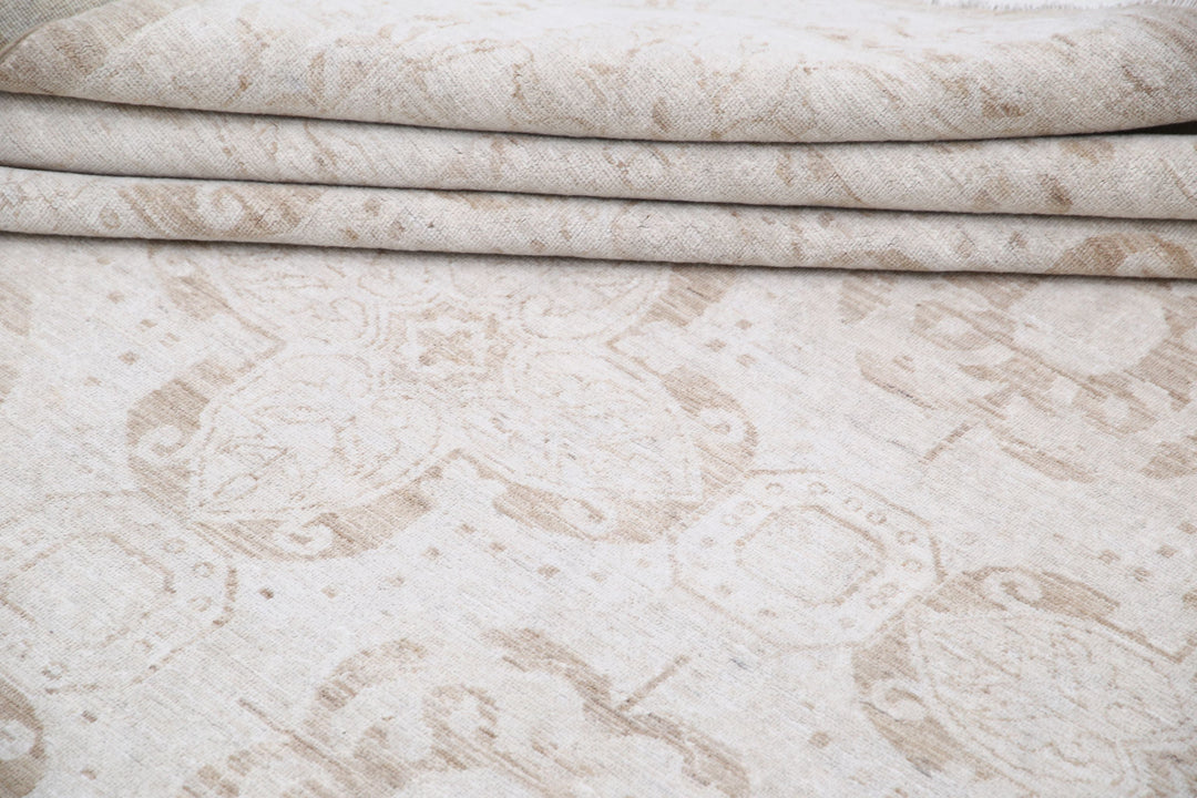 Hand Knotted Fine Serenity Wool Rug 12' 0" x 13' 11" - No. AT89050