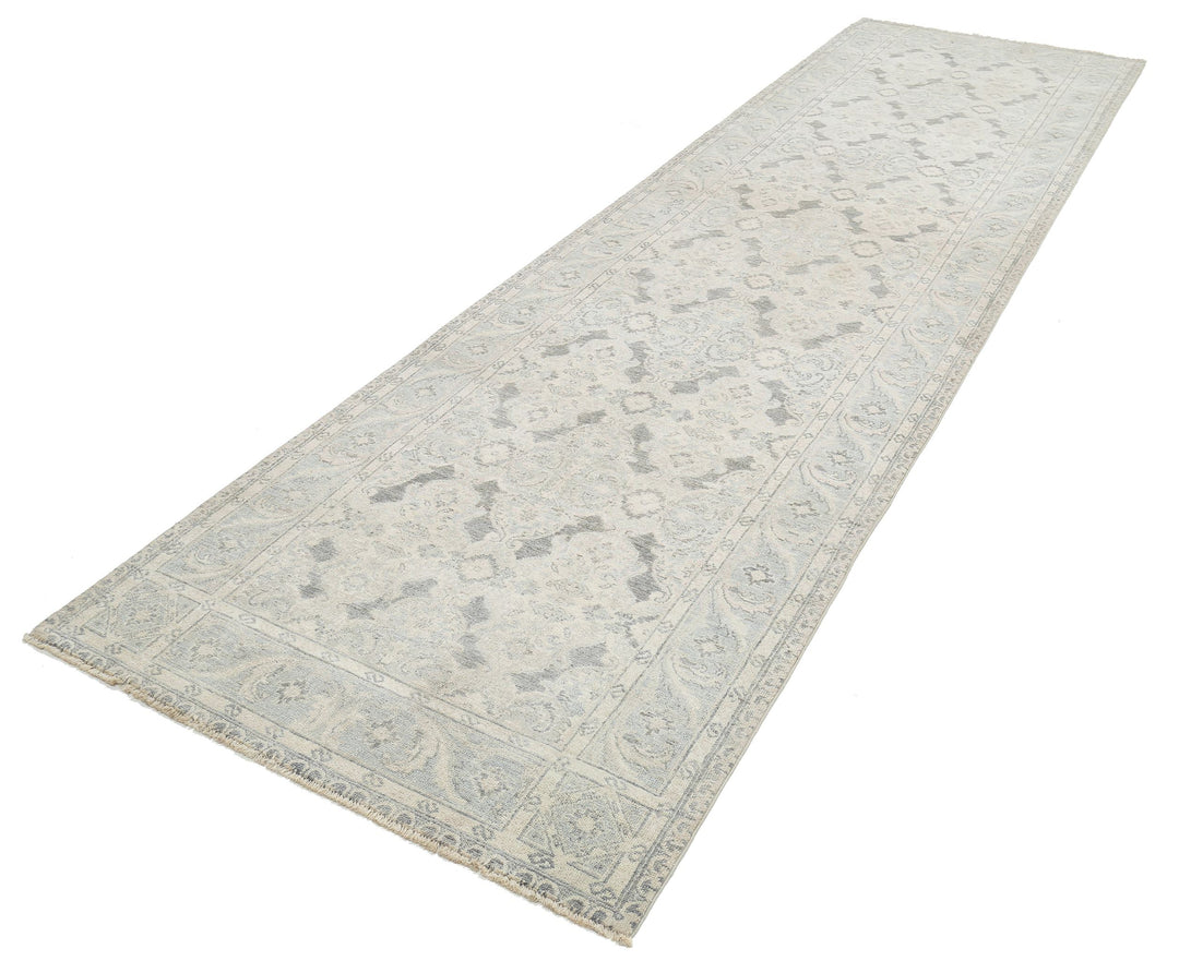 Hand Knotted Fine Serenity Wool Rug 3' 10" x 13' 7" - No. AT61498