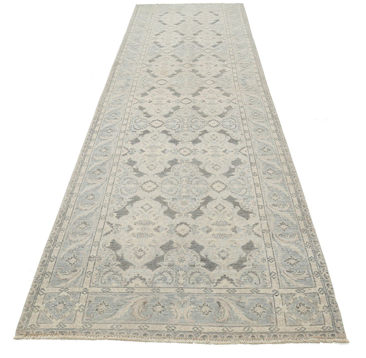 Hand Knotted Fine Serenity Wool Rug 3' 10" x 13' 7" - No. AT61498