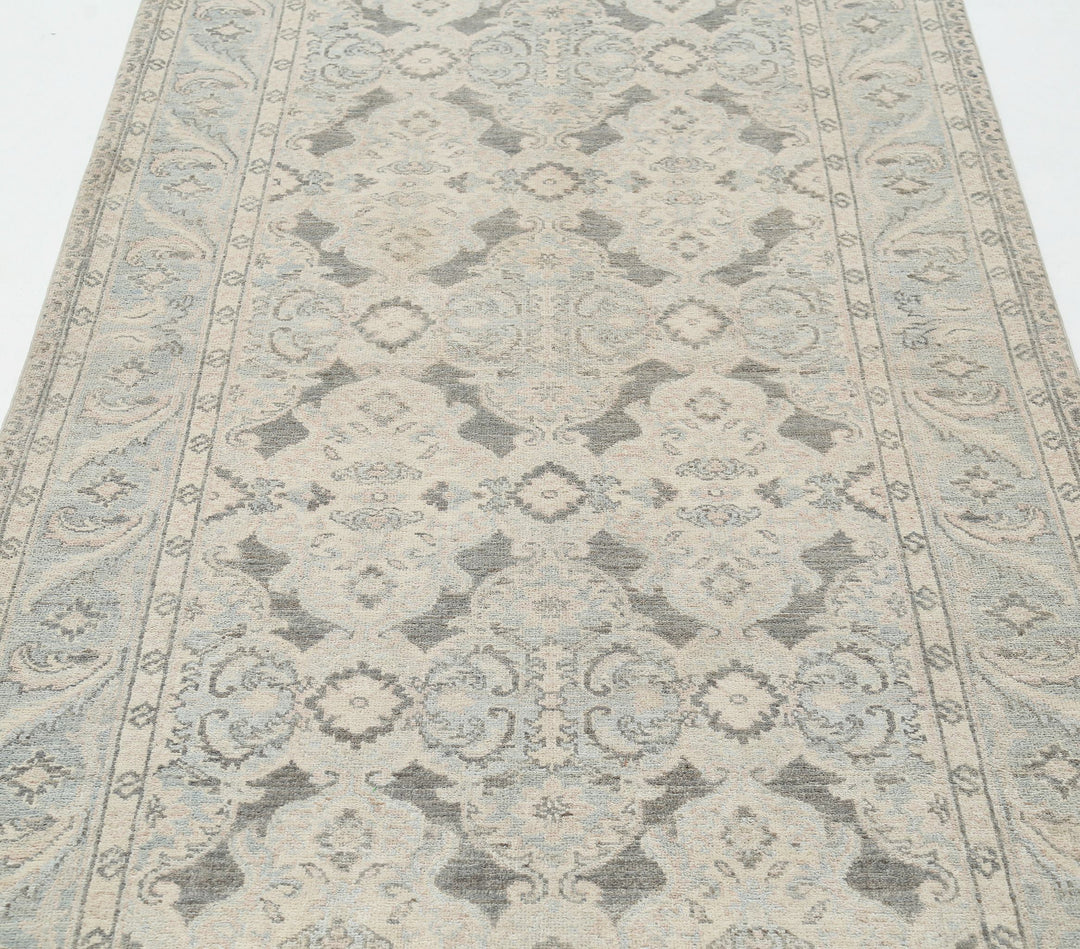 Hand Knotted Fine Serenity Wool Rug 3' 10" x 13' 7" - No. AT61498